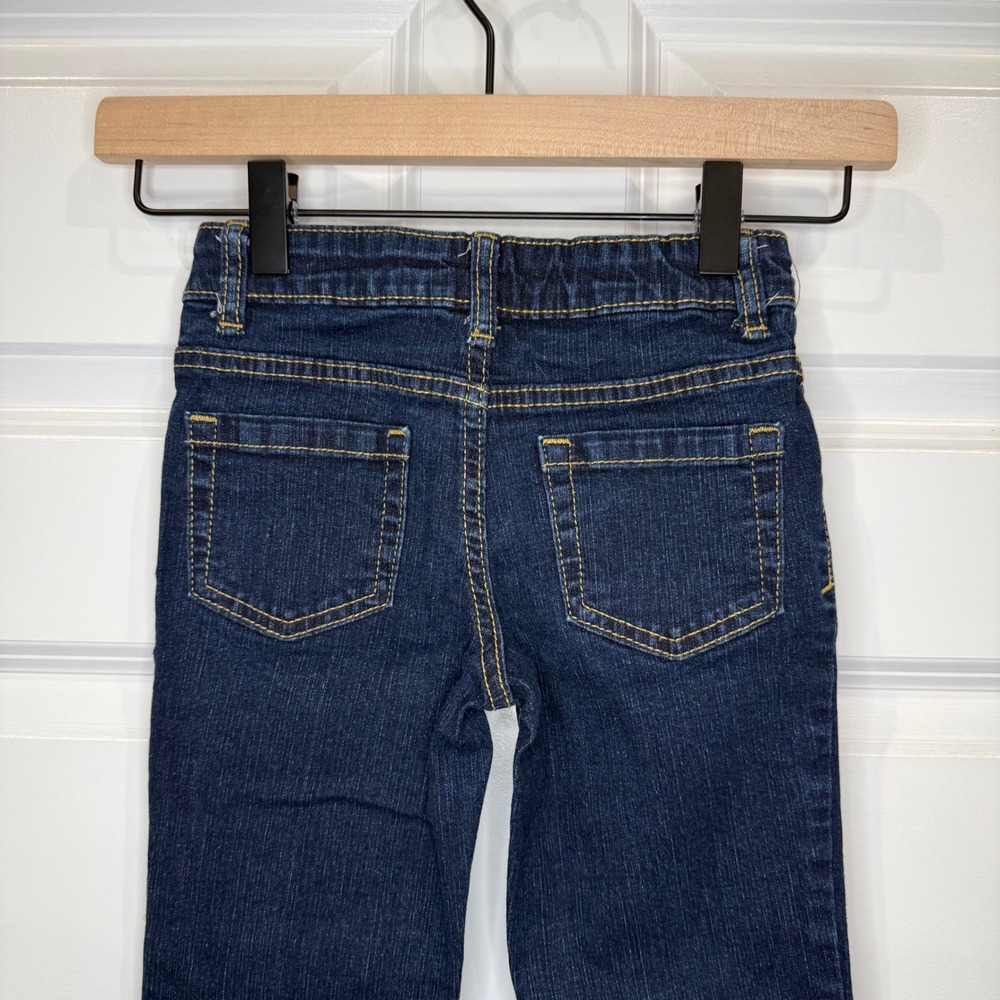 Cat & Jack Girls Dark Wash Super Stretch Straight Leg Jeans Size‎ 5 - Picture 3 of 4